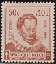 Belgium - 1942 - Characters - 50+10C - Brown - Characters - Scott B321 - Character Portrait Stevinus Simon (1548-1620) - 0